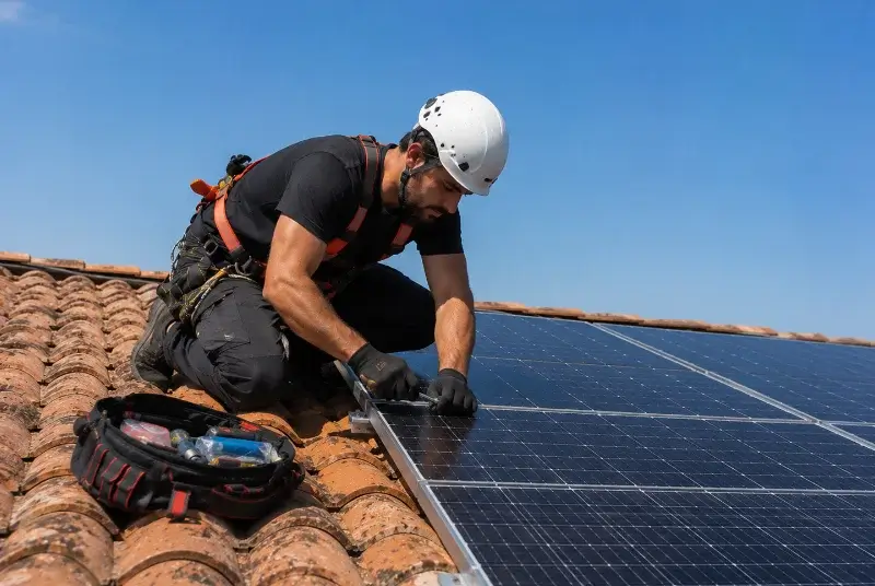 Maintenance et monitoring de panneaux solaires à Saint-Maurice-Navacelles