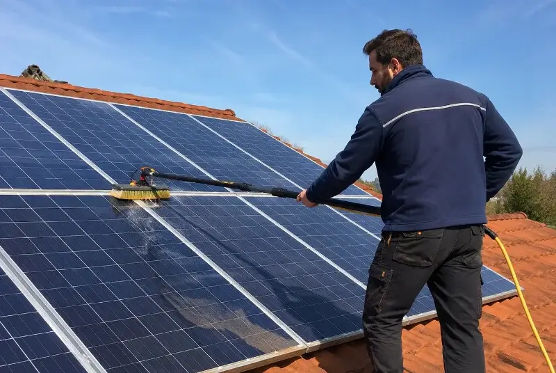 Nettoyage et entretien de panneaux solaires à Saint-Maurice-Navacelles